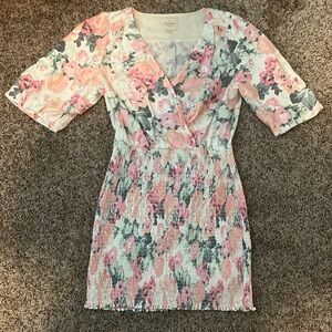 Rare retired Sezane dress, Olga, elasticized skirt, floral print, NWOT